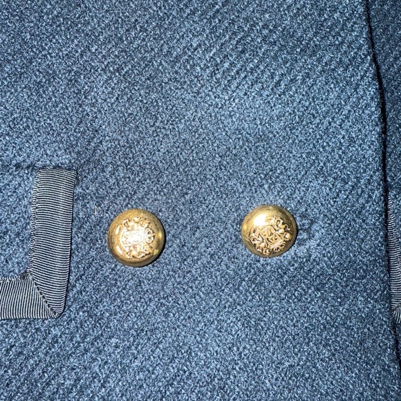 Vintage Union Military Wool Jacket Peck & Peck NYC 5th Ave. Small Navy Gold - Picture 5 of 9
